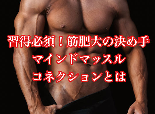 習得必須！筋肥大の決め手