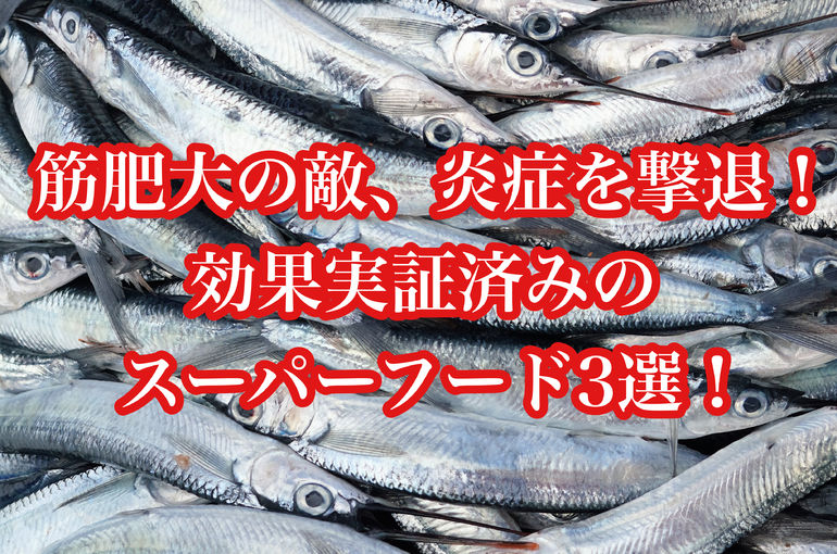 筋肥大の敵、炎症を撃退！効果実証済みのスーパーフード3選！