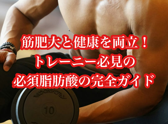 筋肥大と健康を両立！トレーニー必見の