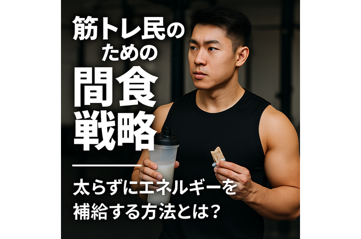 筋トレ民のための“間食戦略”｜太らずにエネルギーを補給する方法とは？