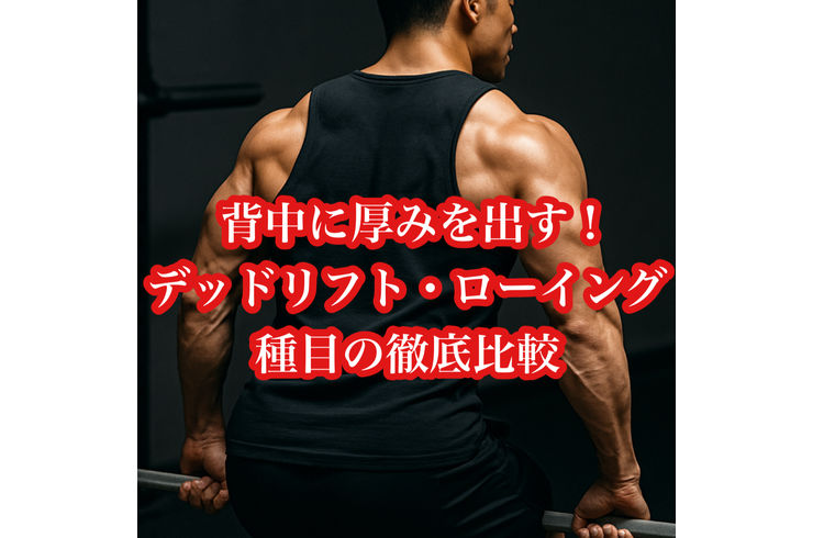 背中に厚みを出す！デッドリフト・ローイング系種目の徹底比較