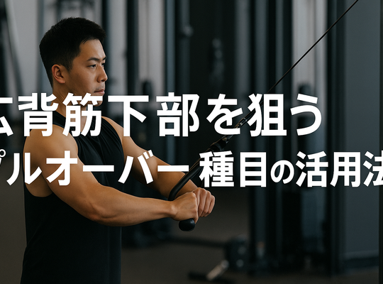 広背筋下部を狙うプルオーバー種目の活用法