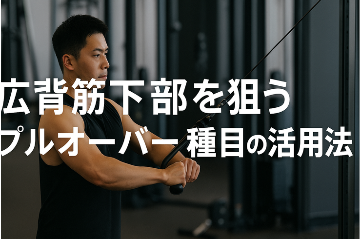 広背筋下部を狙うプルオーバー種目の活用法