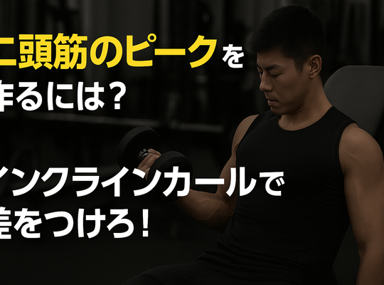 二頭筋のピークを作るには？インクラインカールで差をつけろ！