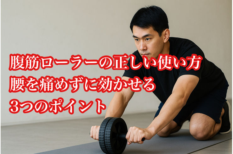 腹筋ローラーの正しい使い方｜腰を痛めずに効かせる3つのポイント