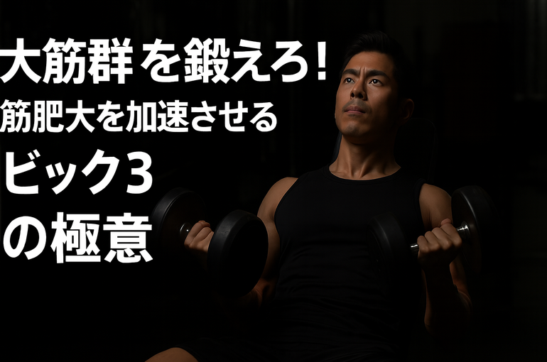 大筋群を鍛えろ！筋肥大を加速させるベンチプレス・スクワット・デッドリフトの極意