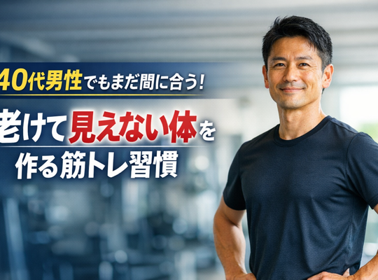 40代男性でもまだ間に合う！老けて見えない体を作る筋トレ習慣