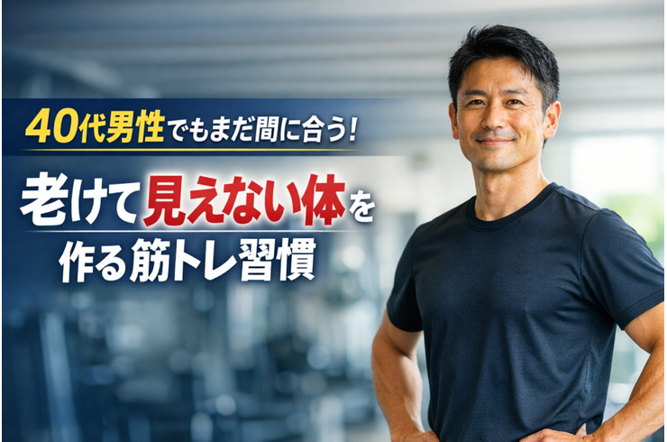 40代男性でもまだ間に合う！老けて見えない体を作る筋トレ習慣