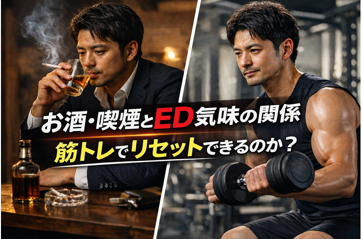 お酒・喫煙とED気味の関係｜筋トレでリセットできるのか？