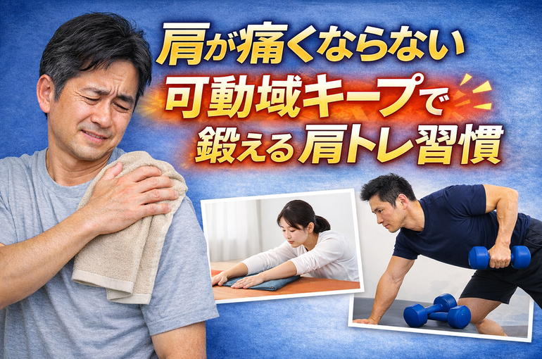 肩が上がらない五十肩予備軍へ｜可動域を守る筋トレ習慣