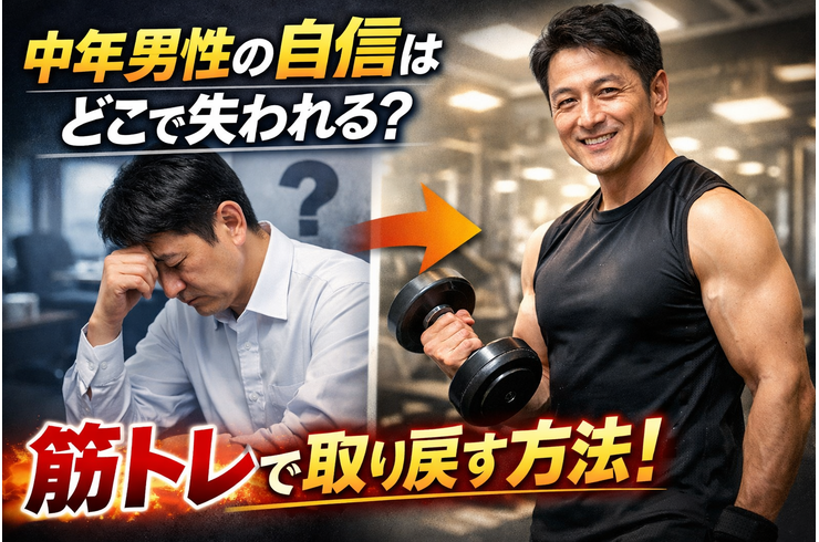 中年男性の自信はどこで失われる？筋トレで取り戻す方法