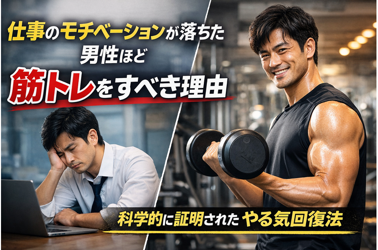 仕事のモチベーションが落ちた男性ほど筋トレをすべき理由｜科学的に証明された“やる気回復法”