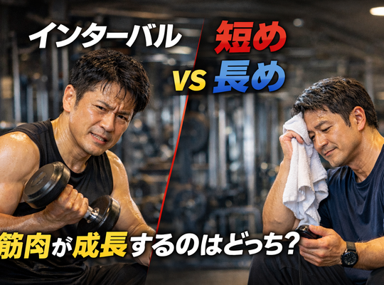 インターバル短め vs 長め｜筋肉が成長するのはどっち？