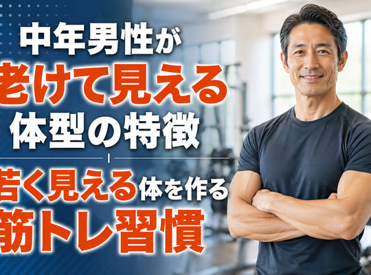 中年男性が老けて見える体型の特徴｜若く見える体を作る筋トレ習慣