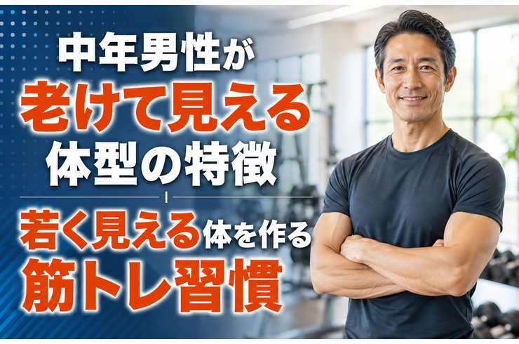 中年男性が老けて見える体型の特徴｜若く見える体を作る筋トレ習慣