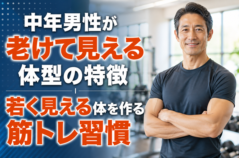 中年男性が老けて見える体型の特徴｜若く見える体を作る筋トレ習慣